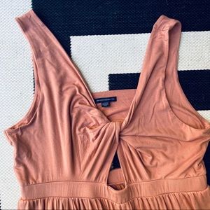 NWOT Mauve Knot Front jumpsuit